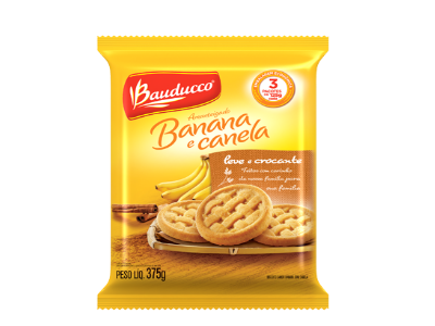 Biscoito Bauducco Amanteigado Banana com Canela 13,9g - 80
